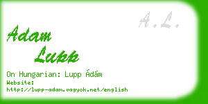 adam lupp business card